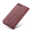 CASEME case for iPhone 7/8/SE 2020/SE 2022, Leather Wallet Case, maroon