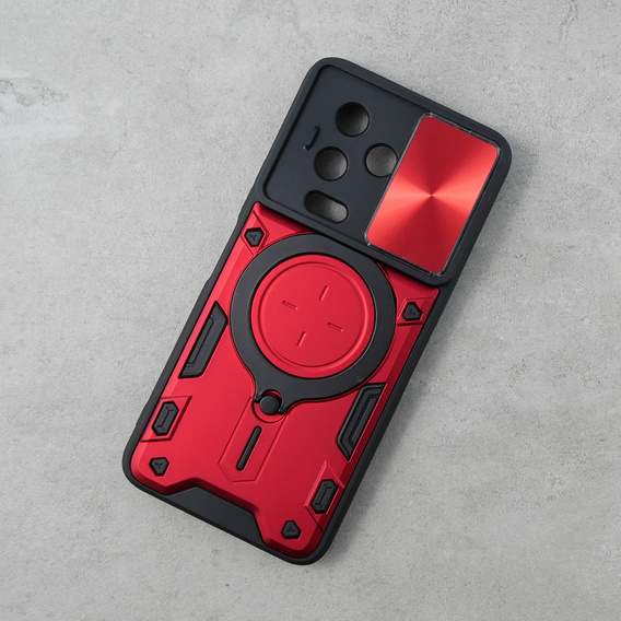 Armor case for Infinix Note 12 Pro 4G / Note 12 2023, CamShield Slide, red