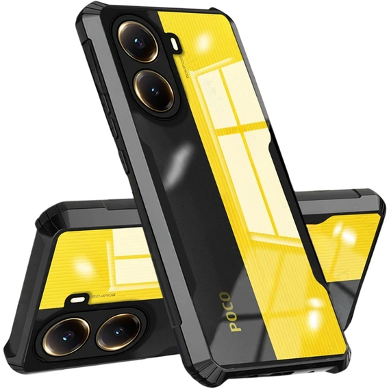 Case for Xiaomi Poco X7 Pro 5G, AntiDrop Hybrid, black