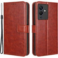 Flip case for Infinix Note 12 5G, Crazy Horse Wallet, brown