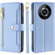 Flip case for Realme 11 Pro 5G / Pro+ 5G, Wallet Zipper Pocket, blue