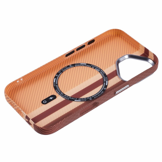 MagSafe's iPhone 16 Plus Case, Carbon Fiber, yellow
