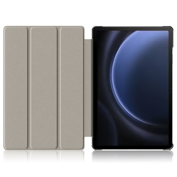 Case for Samsung Galaxy Tab S9 FE+ Plus, Smartcase with stylus space, pink rose gold