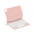Keyboard Case for iPad Air 11" 2024, Magnetic Keyboard Touchpad, pink
