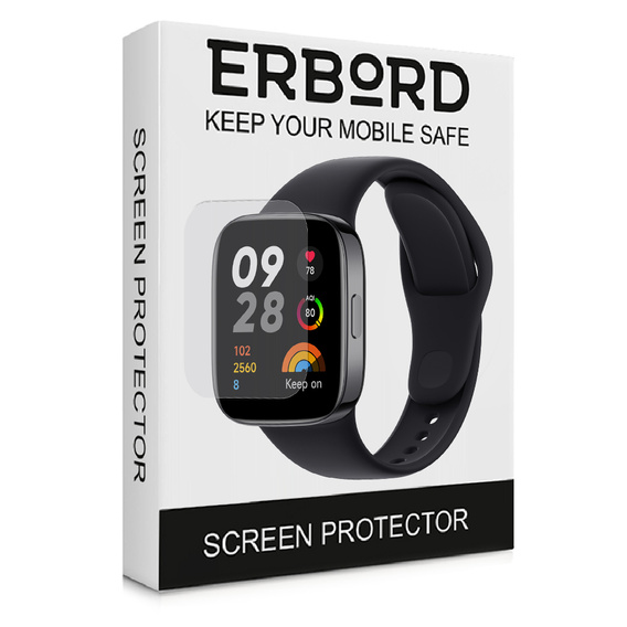 3x ERBORD hydrogel film for Xiaomi Redmi Watch 3