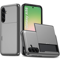 Case for Samsung Galaxy A56 5G, Sliding Card Holder, grey