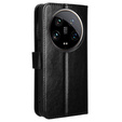 Flip case for Xiaomi 14 Ultra, Crazy Horse Wallet, black