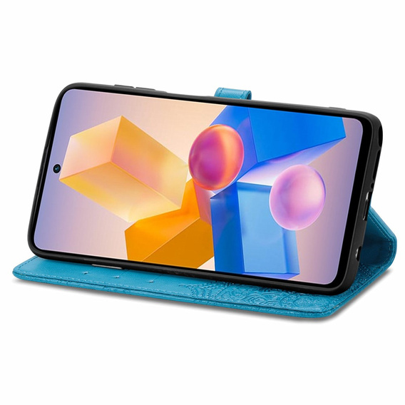 Flip case for Infinix Hot 40i, Mandala, blue