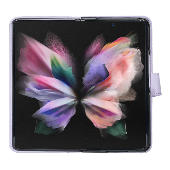 Flip case for Samsung Galaxy Z Fold6 5G, Wallet, BINFEN COLOR, purple