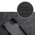 MELKCO flip case for iPhone 13 Pro, leather, flip, black
