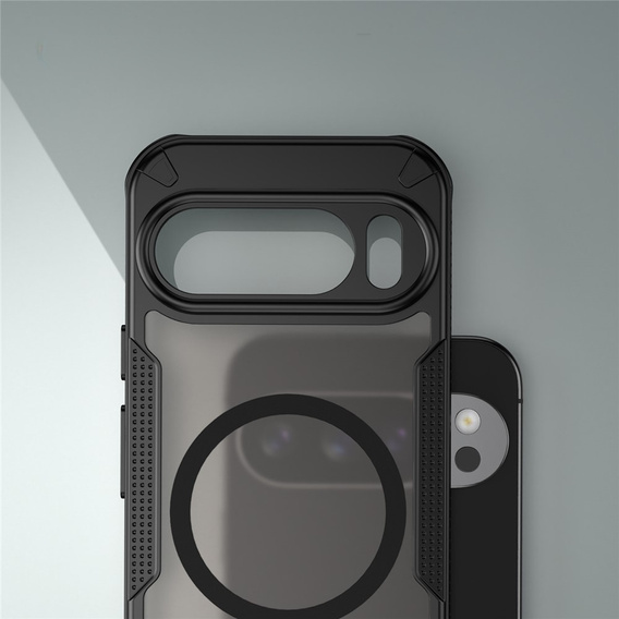 Armoured case for Google Pixel 10 Pro, for MagSafe, matt, black