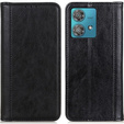 Case for Motorola Moto G84 5G, Wallet Litchi Leather, black