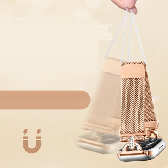 Milanese bracelet for Apple Watch 1/2/3/4/5/6/7/8/SE (38/40/41 MM) - Black