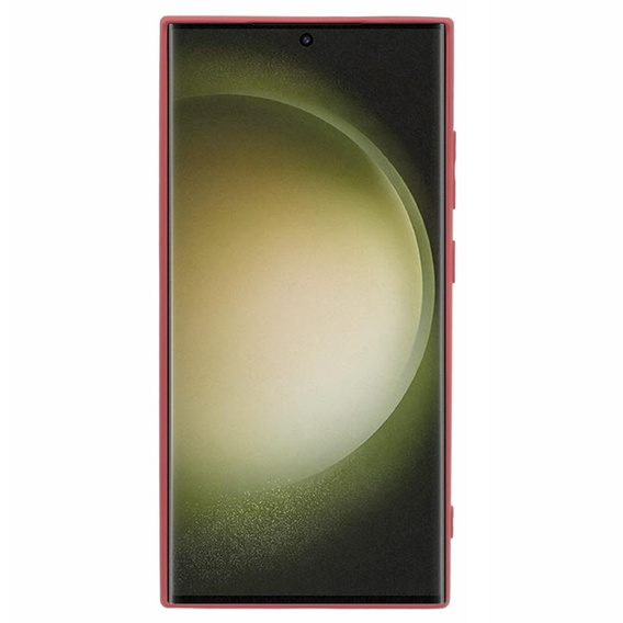 Case for Samsung Galaxy S24 Ultra, Silicone Lite, red