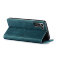 CASEME case for Samsung Galaxy S21 FE, Leather Wallet Case, green