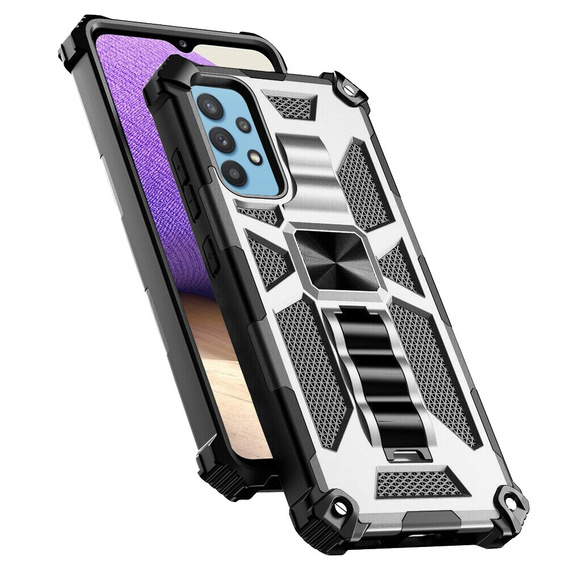 Case for Samsung Galaxy A32 5G, Armor Kickstand, silver