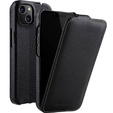 MELKCO flip case for iPhone 13, leather, flip, black