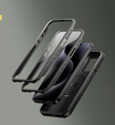 Armored case for iPhone 15 Pro Max, Dexnor CamProtect MagSafe, black (Two frames)