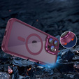Case for iPhone 14 Pro, ERBORD Impact Guard, MagSafe, maroon