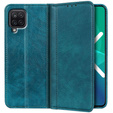 Case for Samsung Galaxy A12 / M12 / A12 2021, Wallet Litchi Leather, green