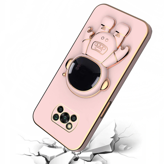 Case for Xiaomi Poco X3 NFC / X3 Pro, Astronaut, pink rose gold