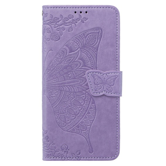 Flip case for Samsung Galaxy M34 5G, Butterfly, purple