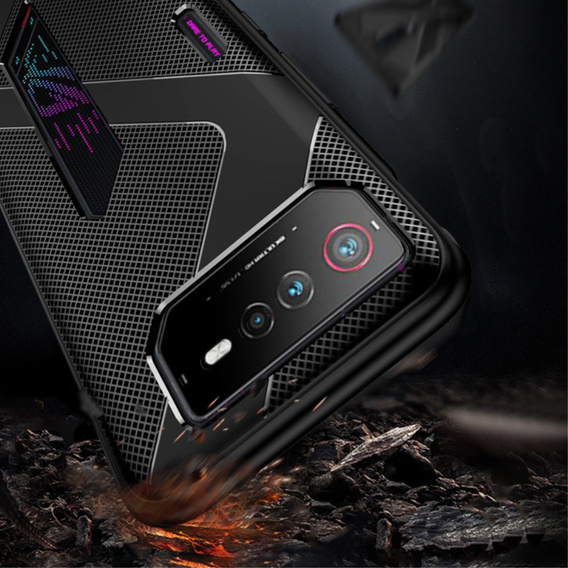 Case for ROG Phone 6 5G, Carbon Gel, black