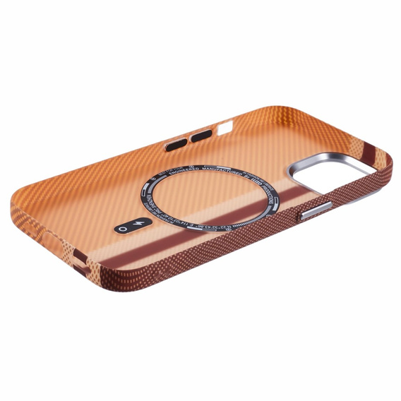 MagSafe's iPhone 13 Case, Carbon Fiber, yellow
