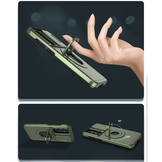 Case for Samsung Galaxy S20 FE, Military Magnet, for MagSafe, green