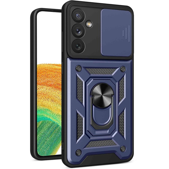 Case for Samsung Galaxy M15 5G, CamShield Slide, blue