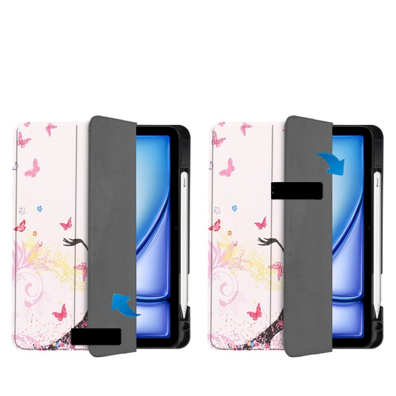 Case for Apple iPad Air 11" 6 gen. 2024 (A2902, Smartcase, girl