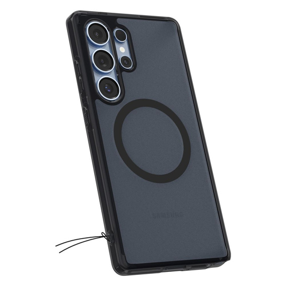 Spigen MagSafe Case for Samsung Galaxy S25 Ultra, Ultra Hybrid, matt / black + 9H Tempered Glass
