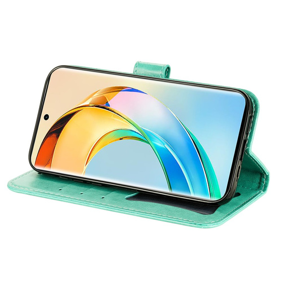 Flip case for Honor Magic 6 Lite 5G, Mandala, green