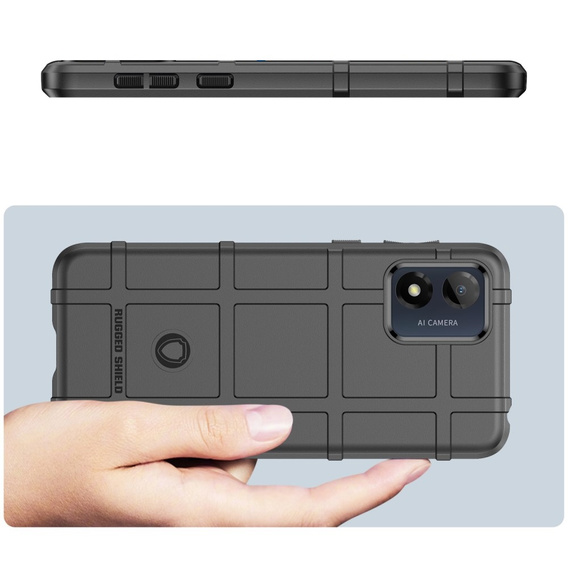 Case for Motorola Moto E13, Rugged Shield, black