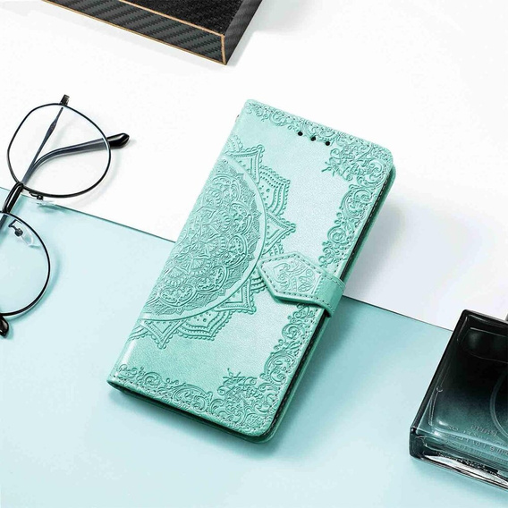 Flip case for Oppo Reno 11F 5G, Mandala, green