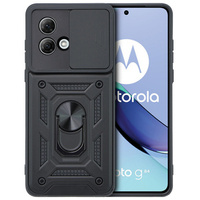 Case for Motorola Moto G84 5G, CamShield Slide, black