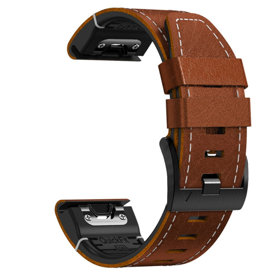 Quickfit leather strap for Garmin Fenix 5/6/6 PRO/7 Forerunner 965/955/945