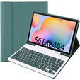 Case + keyboard Samsung Galaxy Tab S6 Lite P610/P615 / S6 Lite 2022 10.4, Pen Slot, green