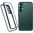 Magnetic Dual Glass MagSafe case for Samsung Galaxy S22, green