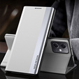 Flip case for Xiaomi Poco X5 Pro 5G / Redmi Note 12 Pro, Side Magnetic, silver