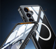 Case for Samsung Galaxy S25 FE, Shockproof, with glass, for MagSafe, black