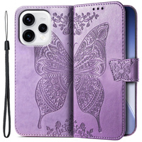 Butterfly flip case for Oppo Reno 15, purple