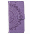 Flip case for Motorola Moto E22 / E22i, Mandala, purple