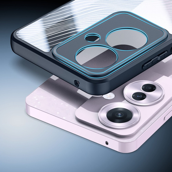 DuxDucis case for Oppo Reno 11F 5G, Aimo case, transparent / black