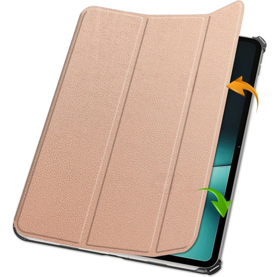 Case for OnePlus Pad, Smartcase, pink rose gold