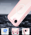 Case for iPhone 16E, Shockproof, with glass, for MagSafe, pink