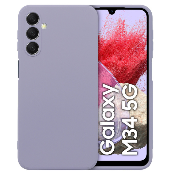 Case for Samsung Galaxy M34 5G, Silicone Lite, purple