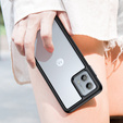 Case for Motorola Moto G53 5G, Fusion Hybrid, transparent / black