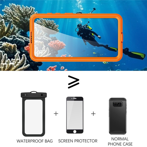 REDPEPPER waterproof case for Samsung Galaxy S26, orange