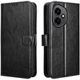 Flip case for Honor 400 5G, Crazy Horse Wallet, black